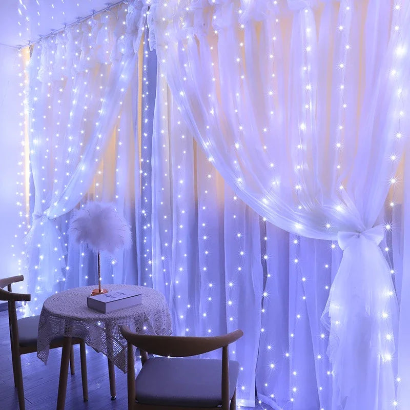 Christmas Light Curtains