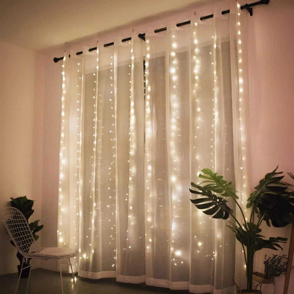 Christmas Light Curtains