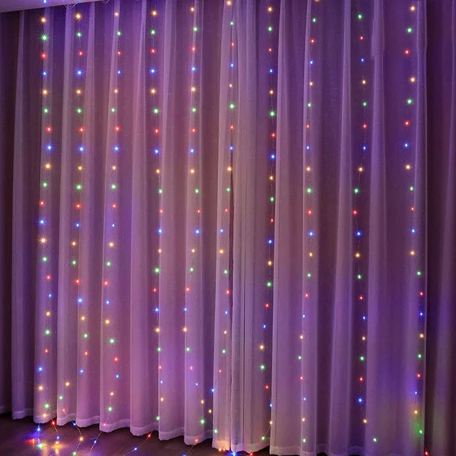 Christmas Light Curtains