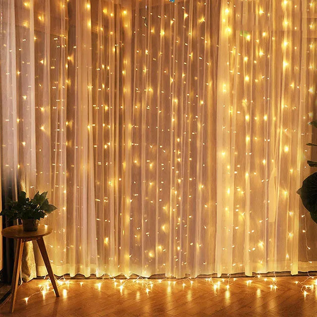 Christmas Light Curtains