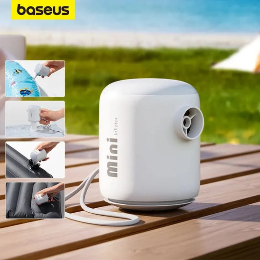 Baseus Mini Air Pump Portable Electric Inflator Pump for Air Mattresses