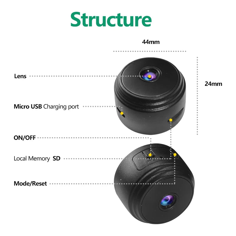 WiFi Mini Camera Recorder Security