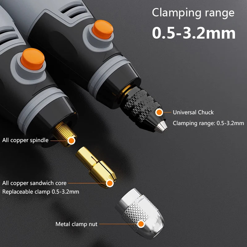 35W USB Cordless Rotary Tool Dremel DIY Mini Drill Engraving Pen