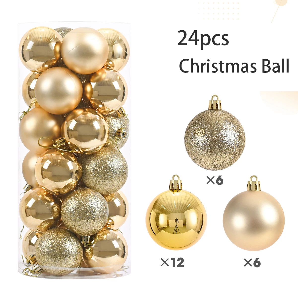 24pcs 3cm Christmas Balls Christmas Tree Ornaments