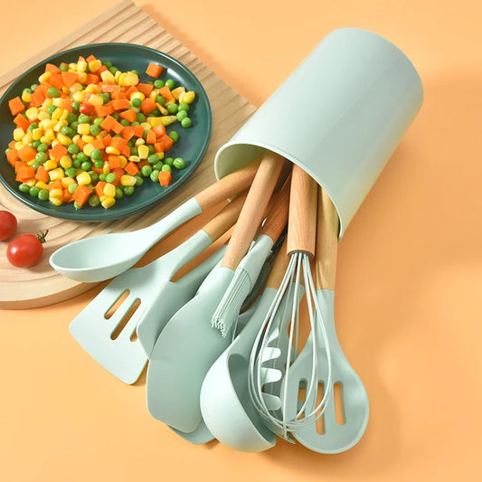 12-Piece Non-Stick Silicone Cooking Tools