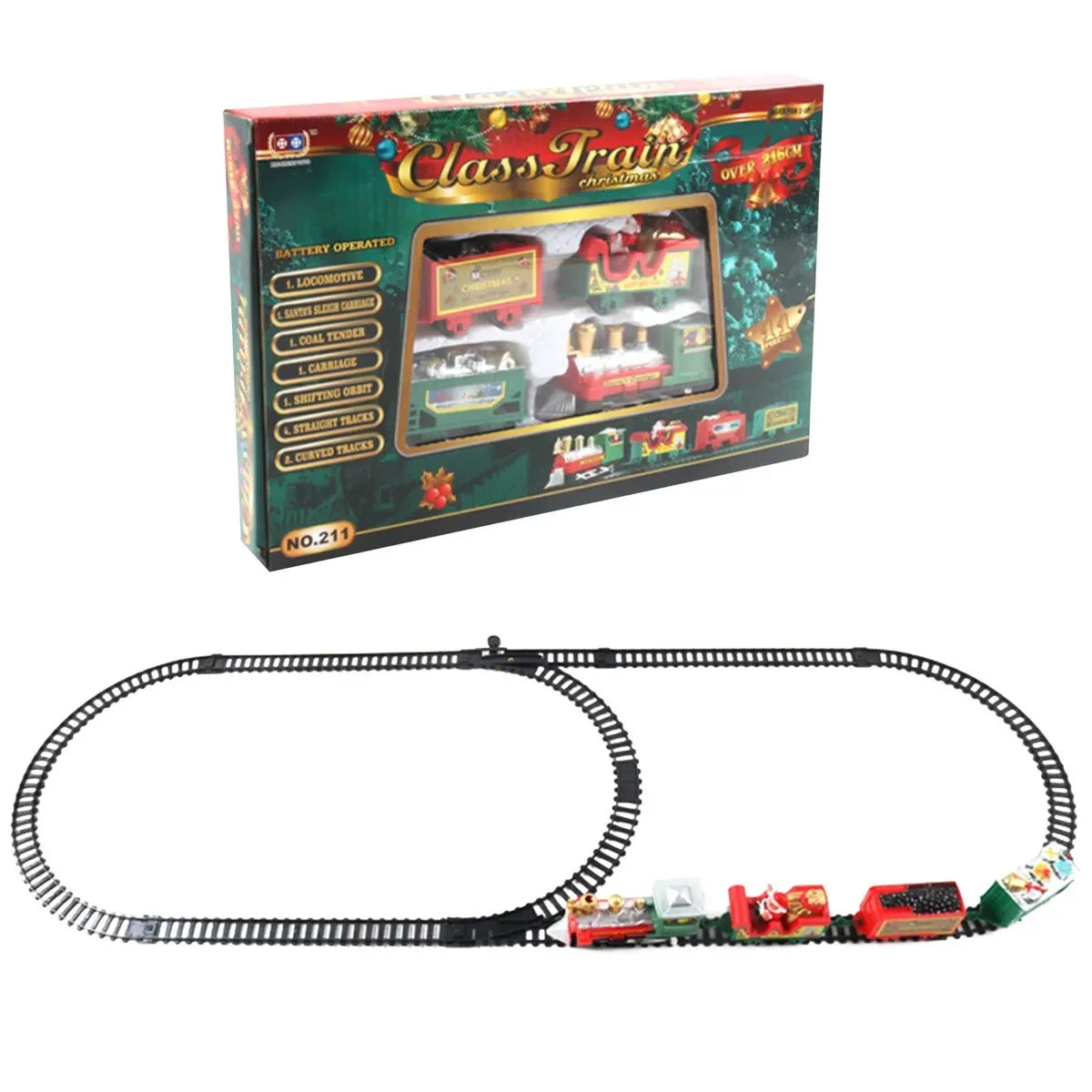 Christmas Realistic Electric Train Set